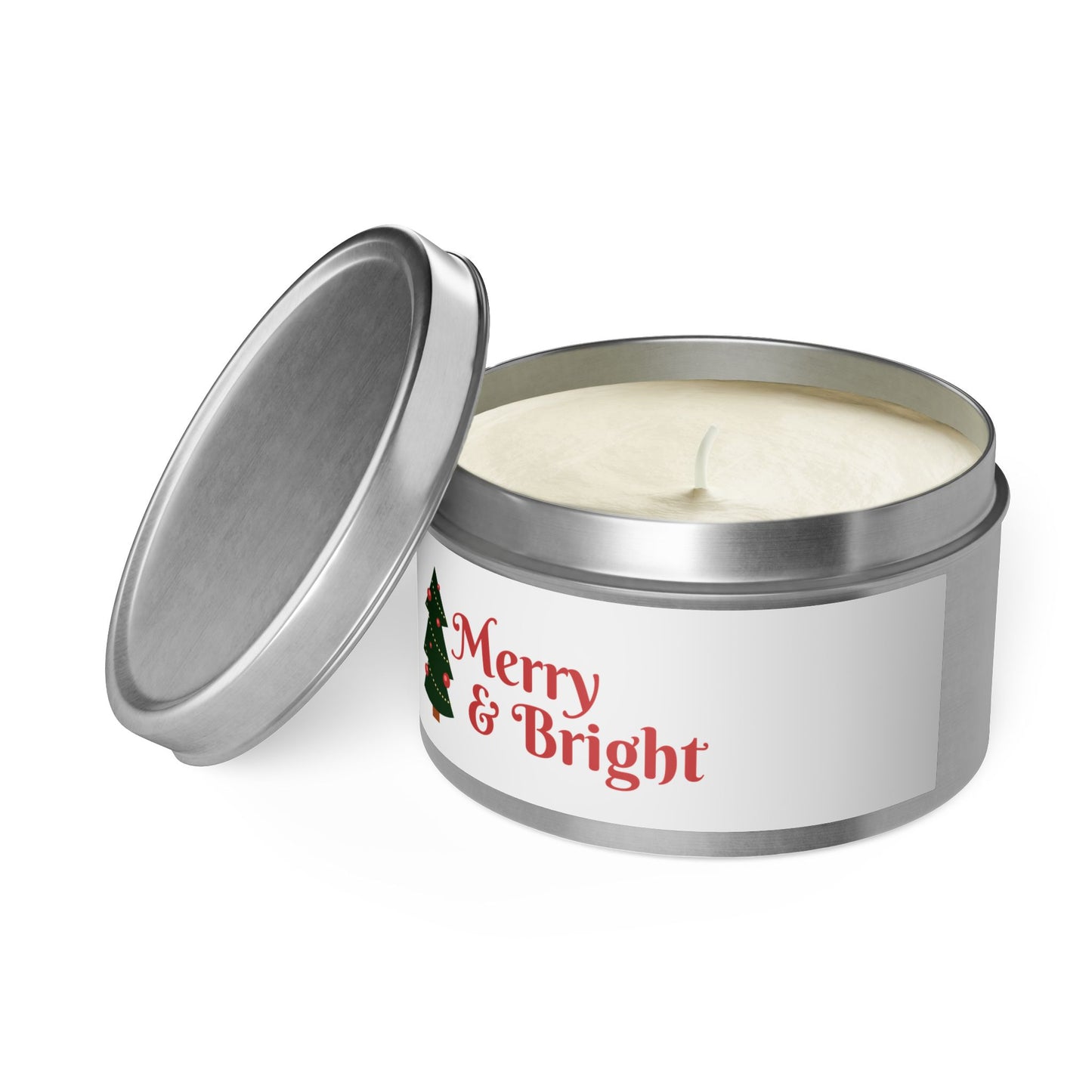 Tin Candles Merry and Bright