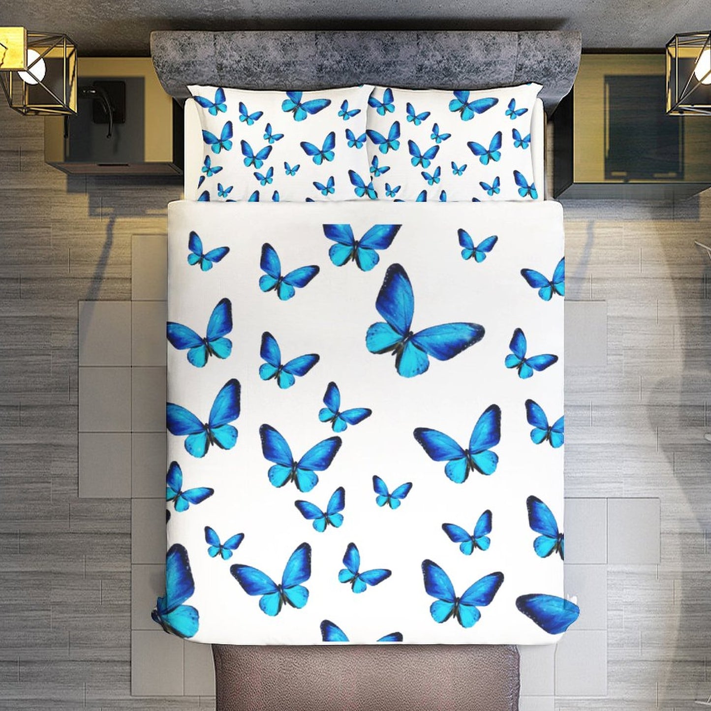 3-Piece Bedding Set-102"x90"/ 259x229cm (Dual-sided Printing)