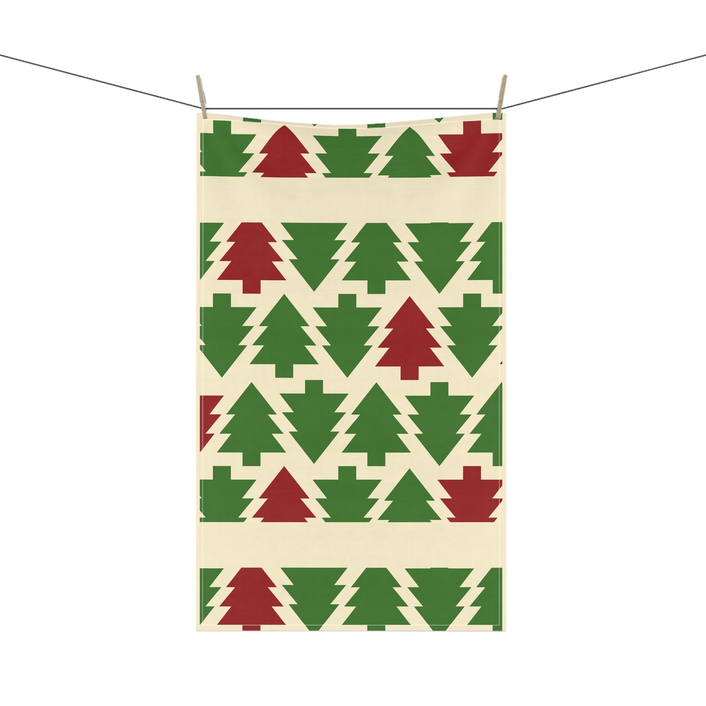 Christmas Tea Towels (cotton, poly) Red Green Holiday Kitchen Decor, Festive Dish Towels, Xmas Decorations, Hostess Gift, Winter Home Decor