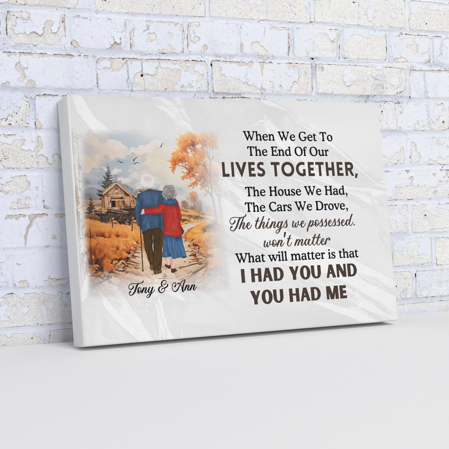 Canvas Wall Art When we grow old together