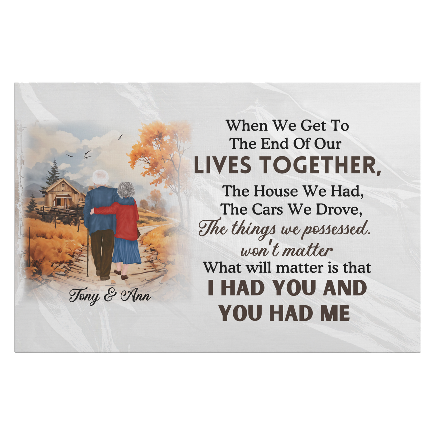 Canvas Wall Art When we grow old together