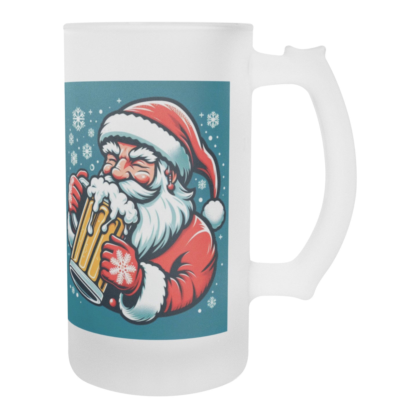 Christmas Beer Stein Santa ClausHey there, beer buddy! Get ready to raise a toast with our awesome 16oz Frosted Beer Stein!
Picture this: a classic pint glass design that feels great in your hand, ChristmasLoving.Shop
