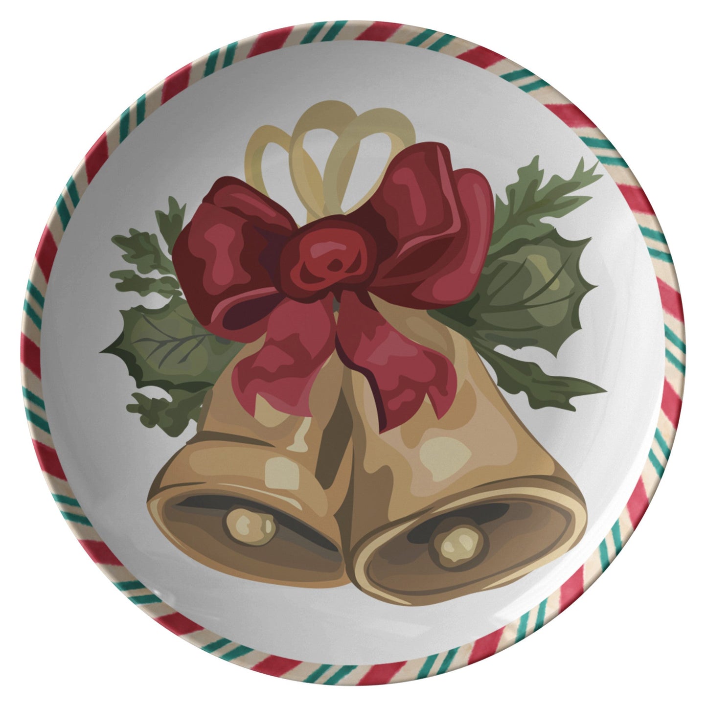 Christmas Decoration Plate, Holiday Table Decor, Red Green Serving DisPRODUCT INFORMATION10" dinner plate manufactured from revolutionary polymer that is:
Microwave Safe
Oven Safe (250° up to 1 hour)
Dishwasher Safe
CPSC-Certified
FDAChristmasLoving.Shop