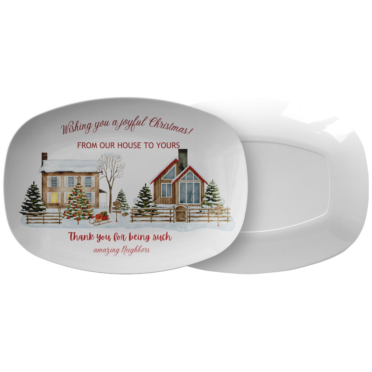 Platter Merry Christmas, Christmas gift, Table decoration, Christmas TMeet your new go-to serving platter! This awesome 10x14" platter is built for everyday use and those "I need to feed a crowd!" moments.
Imagine this: You've whipped ChristmasLoving.Shop