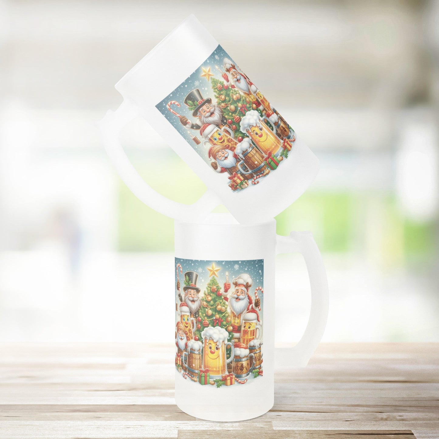 Santa Claus Beer SteinHey there, beer buddy! Get ready to raise a toast with our awesome 16oz Frosted Beer Stein!
Picture this: a classic pint glass design that feels great in your hand, ChristmasLoving.Shop