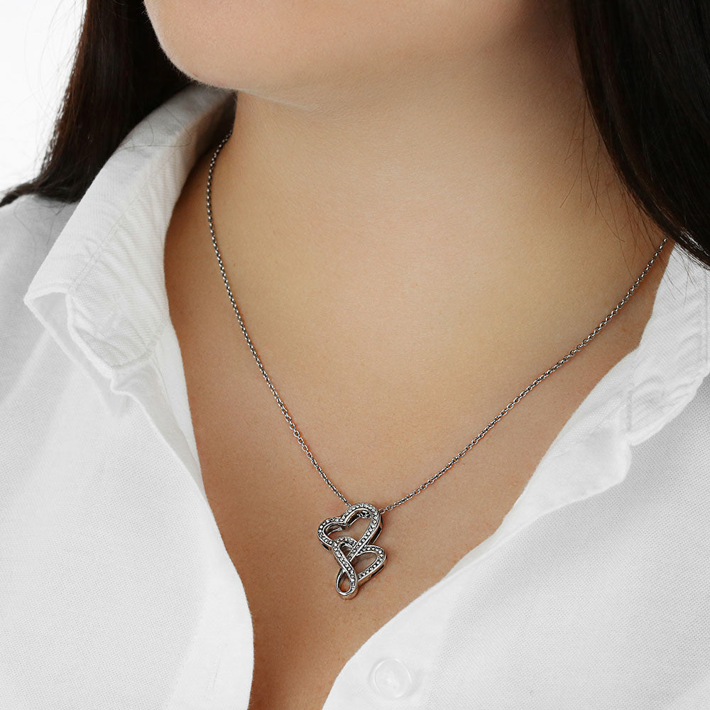 Heart-to-heart Pendant Necklace Merry Christmas to my Love