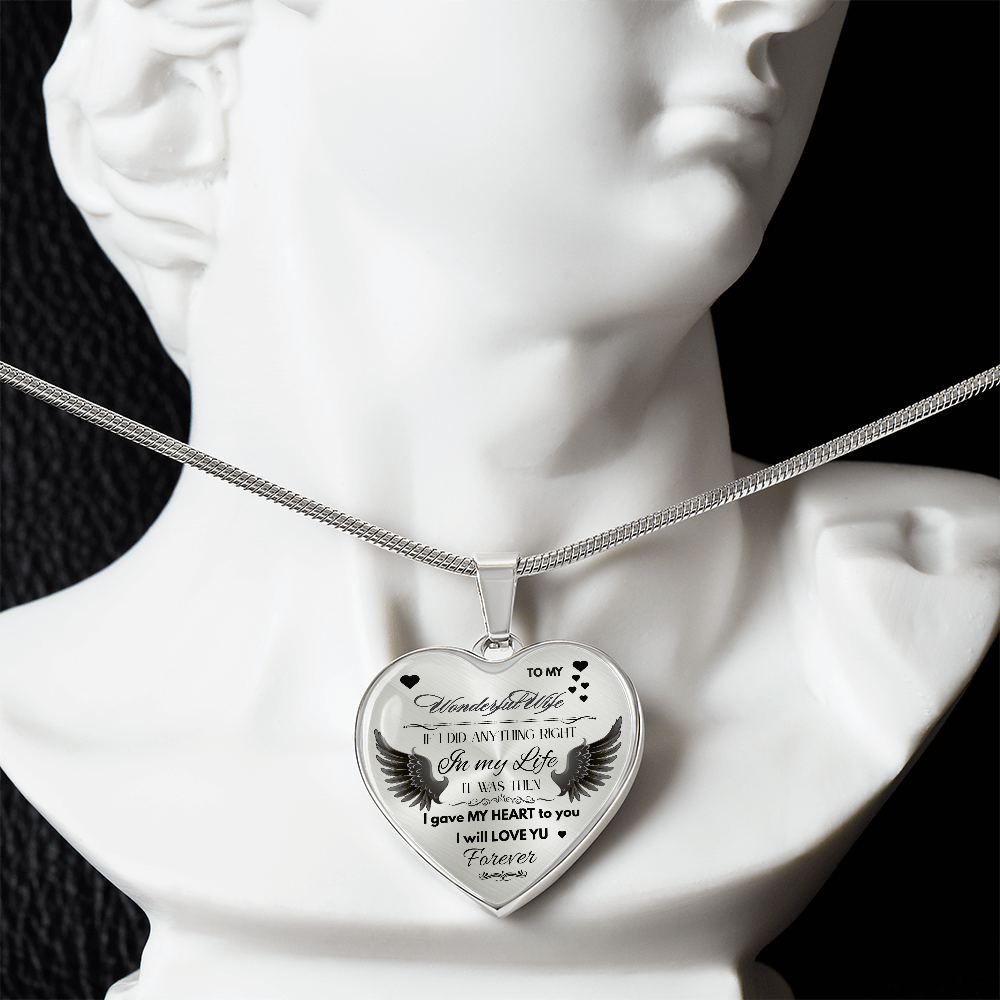 To My Wife Jewelry Gift – Romantic Necklace for Birthday, Anniversary, or Everyday Love