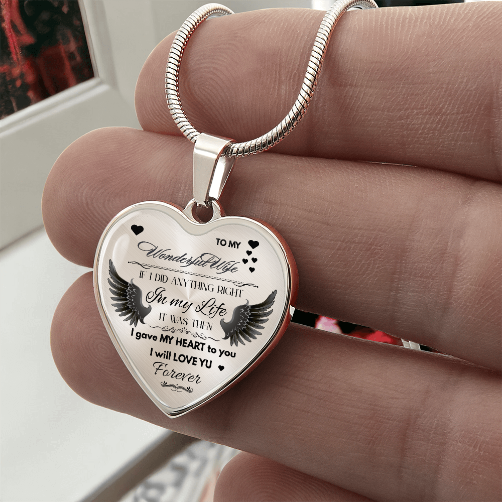 To My Wife Jewelry Gift – Romantic Necklace for Birthday, Anniversary, or Everyday Love