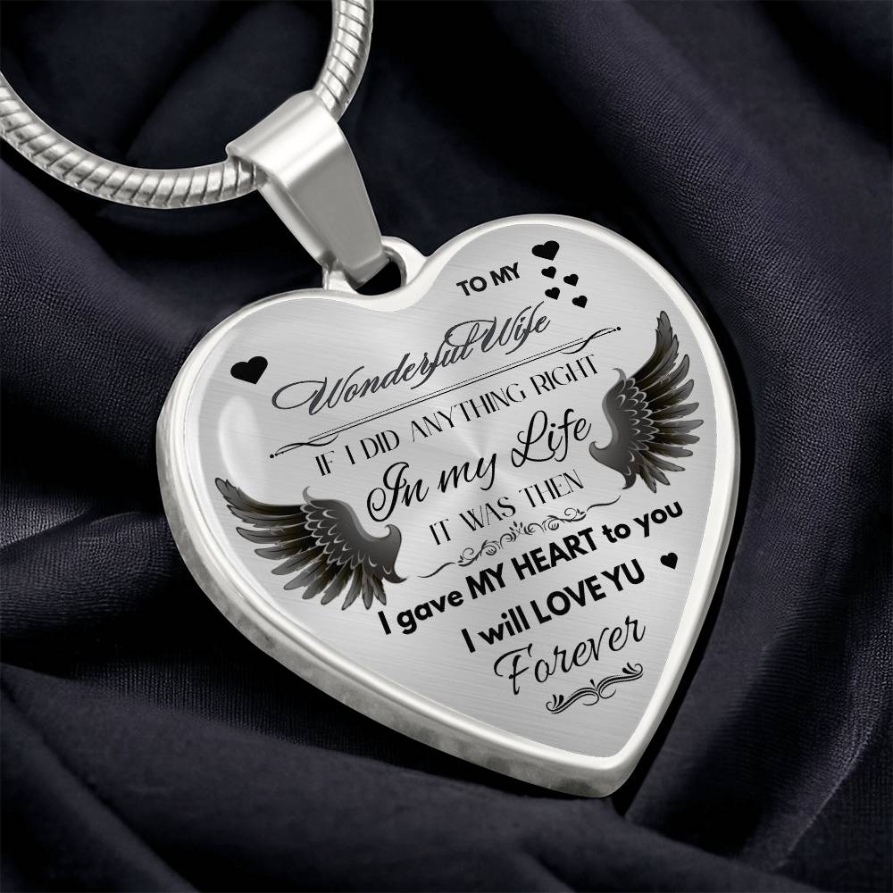 To My Wife Jewelry Gift – Romantic Necklace for Birthday, Anniversary, or Everyday Love