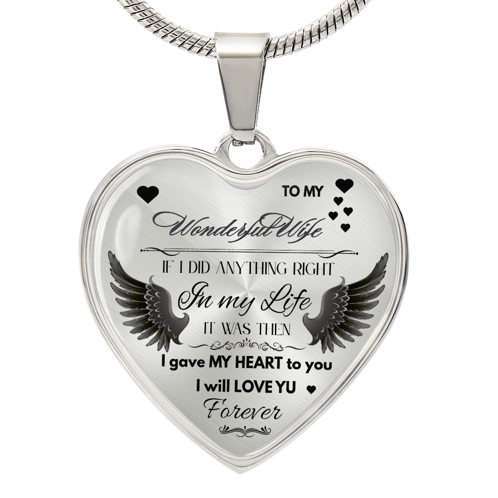 To My Wife Jewelry Gift – Romantic Necklace for Birthday, Anniversary, or Everyday Love