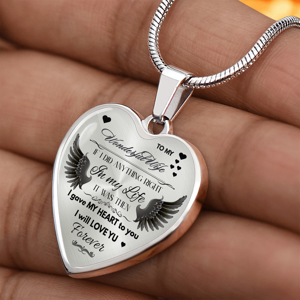 To My Wife Jewelry Gift – Romantic Necklace for Birthday, Anniversary, or Everyday Love