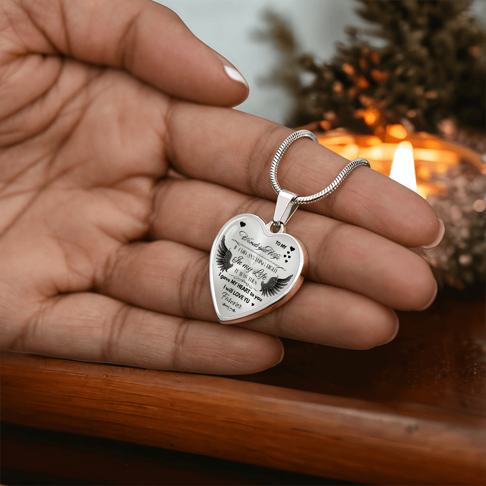 To My Wife Jewelry Gift – Romantic Necklace for Birthday, Anniversary, or Everyday Love