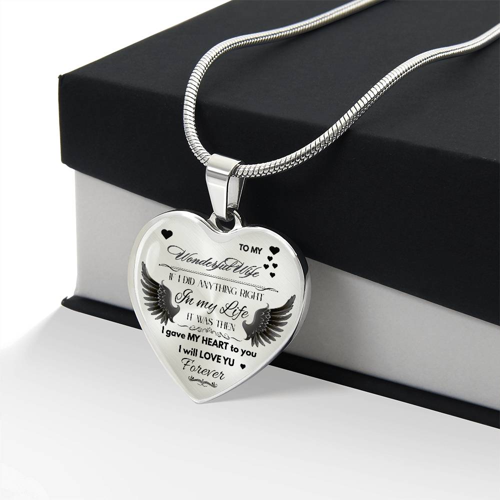 To My Wife Jewelry Gift – Romantic Necklace for Birthday, Anniversary, or Everyday Love
