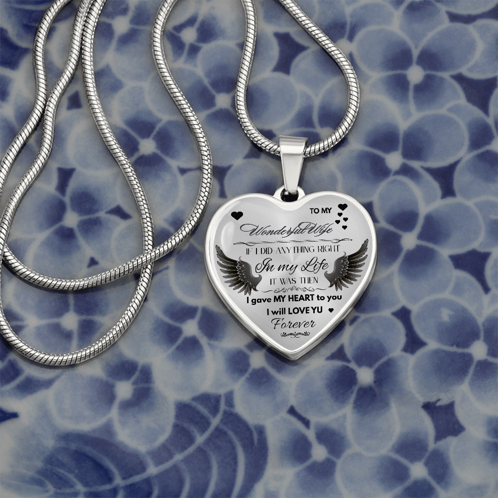 To My Wife Jewelry Gift – Romantic Necklace for Birthday, Anniversary, or Everyday Love