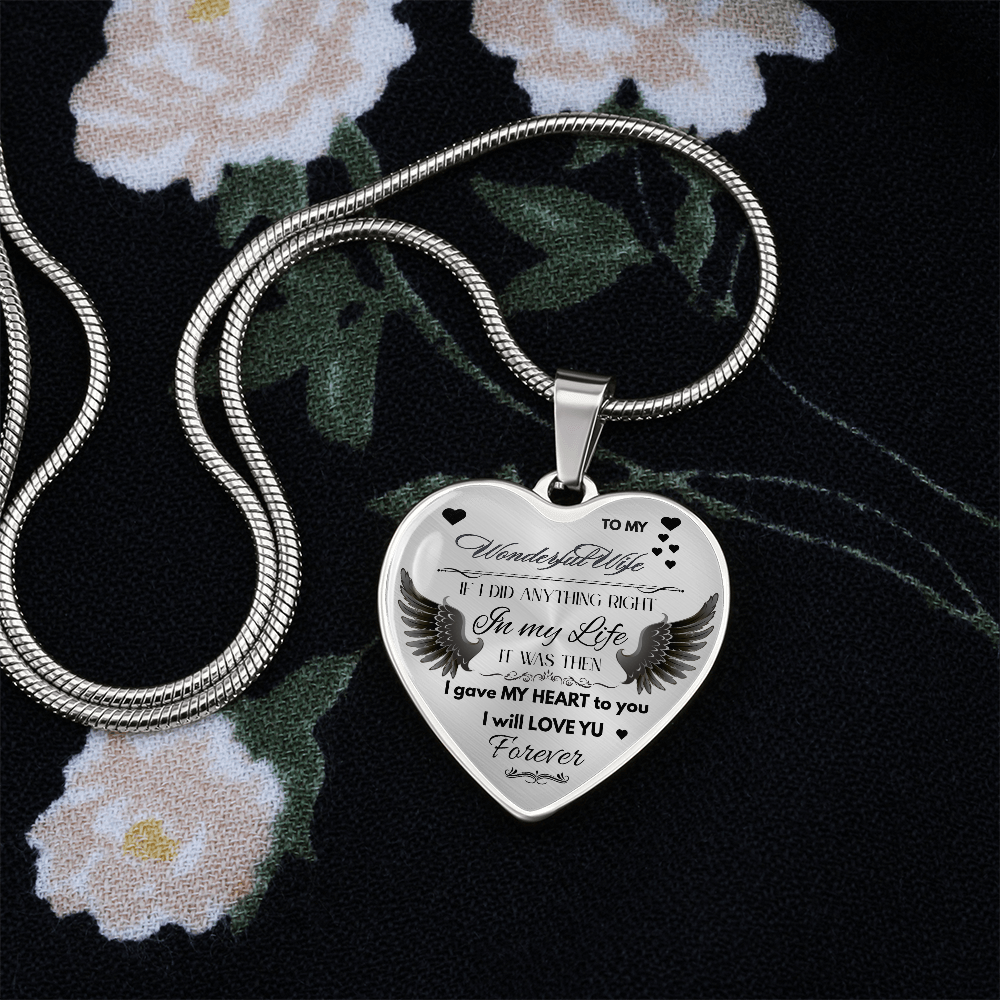 To My Wife Jewelry Gift – Romantic Necklace for Birthday, Anniversary, or Everyday Love