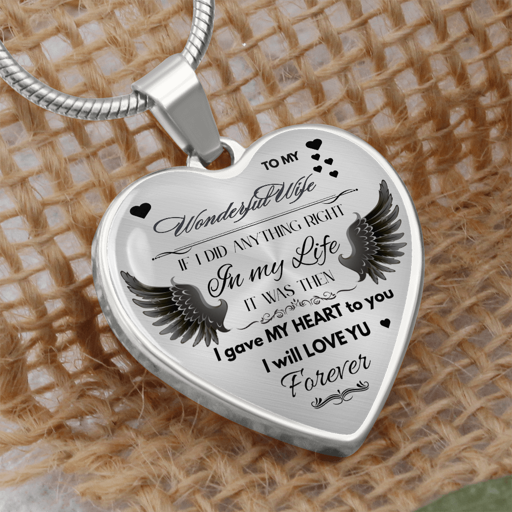 To My Wife Jewelry Gift – Romantic Necklace for Birthday, Anniversary, or Everyday Love