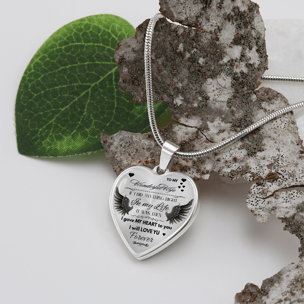 To My Wife Jewelry Gift – Romantic Necklace for Birthday, Anniversary, or Everyday Love