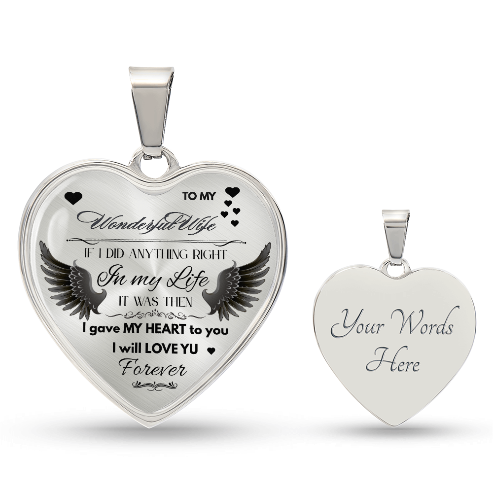 To My Wife Jewelry Gift – Romantic Necklace for Birthday, Anniversary, or Everyday Love