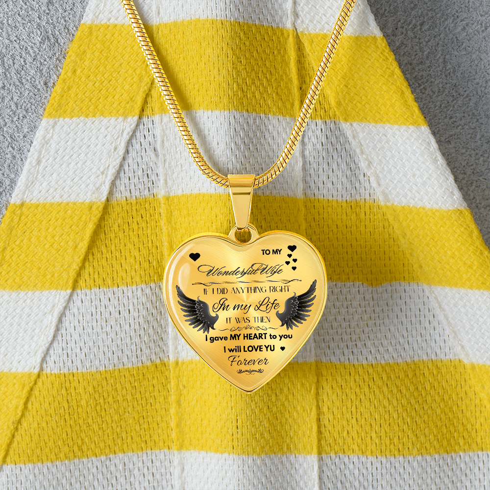 To My Wife Jewelry Gift – Romantic Necklace for Birthday, Anniversary, or Everyday Love