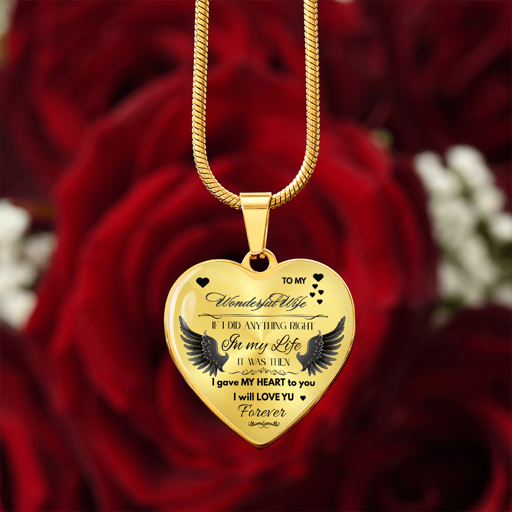To My Wife Jewelry Gift – Romantic Necklace for Birthday, Anniversary, or Everyday Love