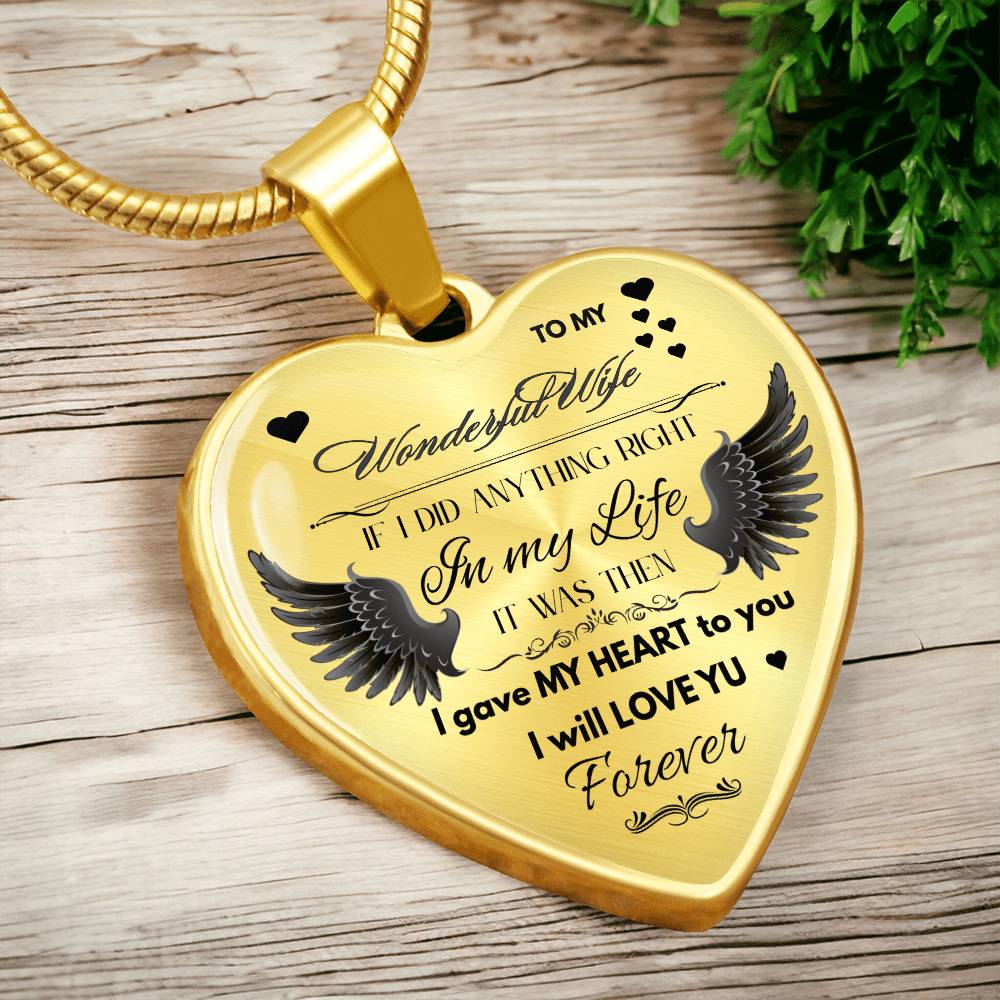 To My Wife Jewelry Gift – Romantic Necklace for Birthday, Anniversary, or Everyday Love