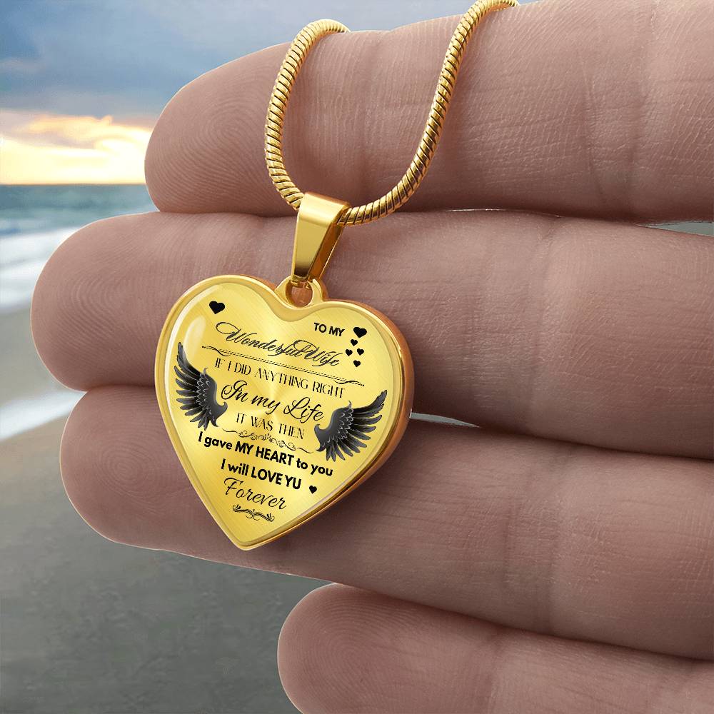 To My Wife Jewelry Gift – Romantic Necklace for Birthday, Anniversary, or Everyday Love