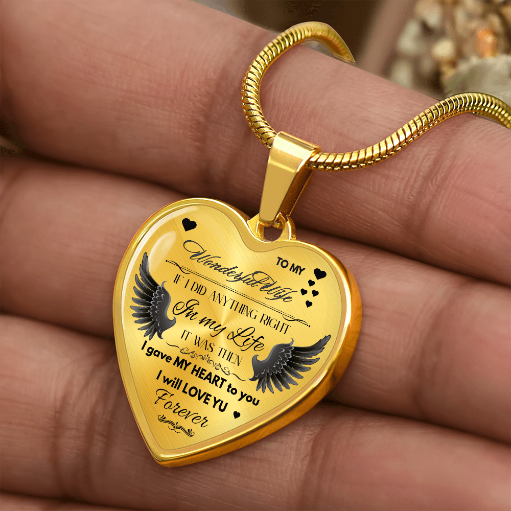 To My Wife Jewelry Gift – Romantic Necklace for Birthday, Anniversary, or Everyday Love