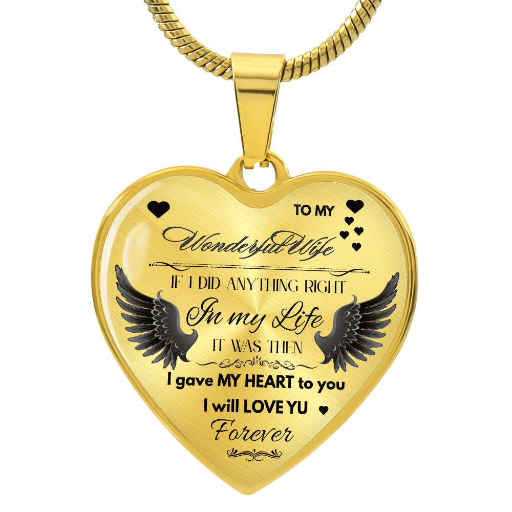 To My Wife Jewelry Gift – Romantic Necklace for Birthday, Anniversary, or Everyday Love