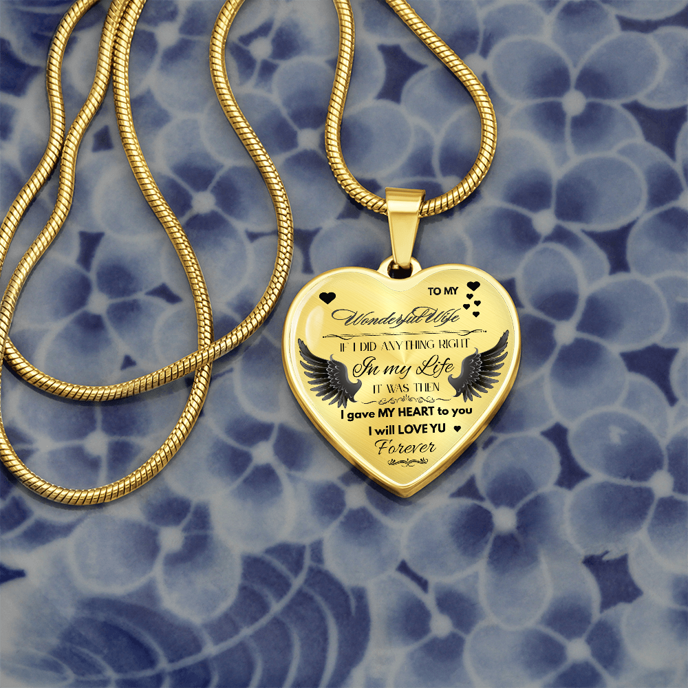 To My Wife Jewelry Gift – Romantic Necklace for Birthday, Anniversary, or Everyday Love