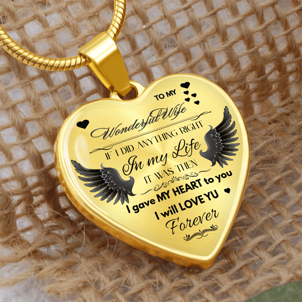 To My Wife Jewelry Gift – Romantic Necklace for Birthday, Anniversary, or Everyday Love
