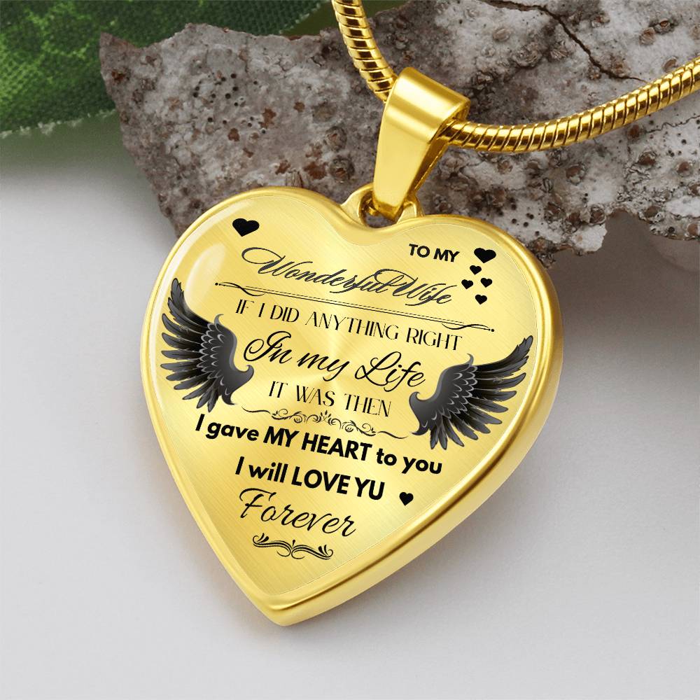 To My Wife Jewelry Gift – Romantic Necklace for Birthday, Anniversary, or Everyday Love