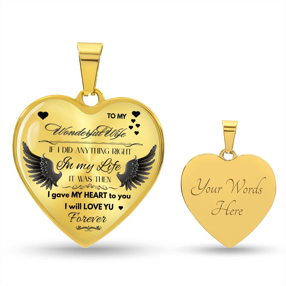 To My Wife Jewelry Gift – Romantic Necklace for Birthday, Anniversary, or Everyday Love