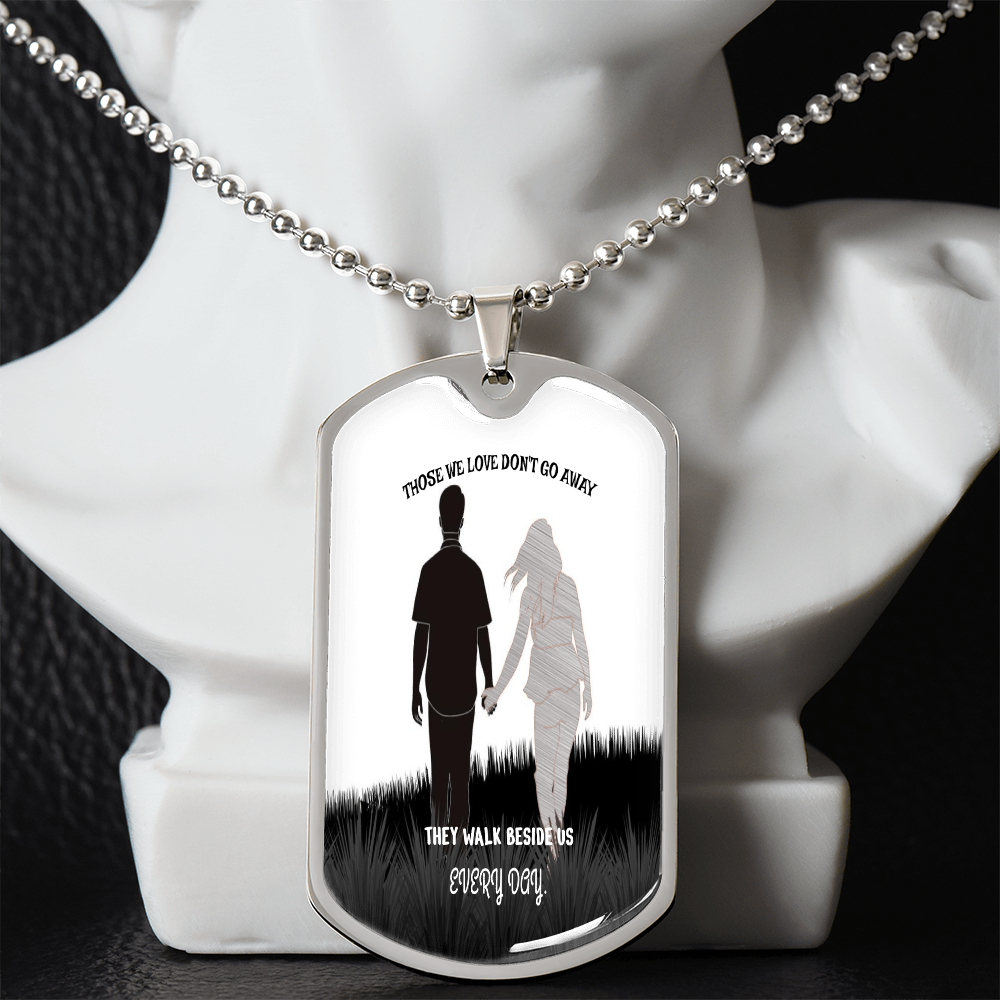 Personalized Military Tag Necklace, Memorial Necklace, Remembrance Jewellery, Loss Gift, Sympathy Jewelry