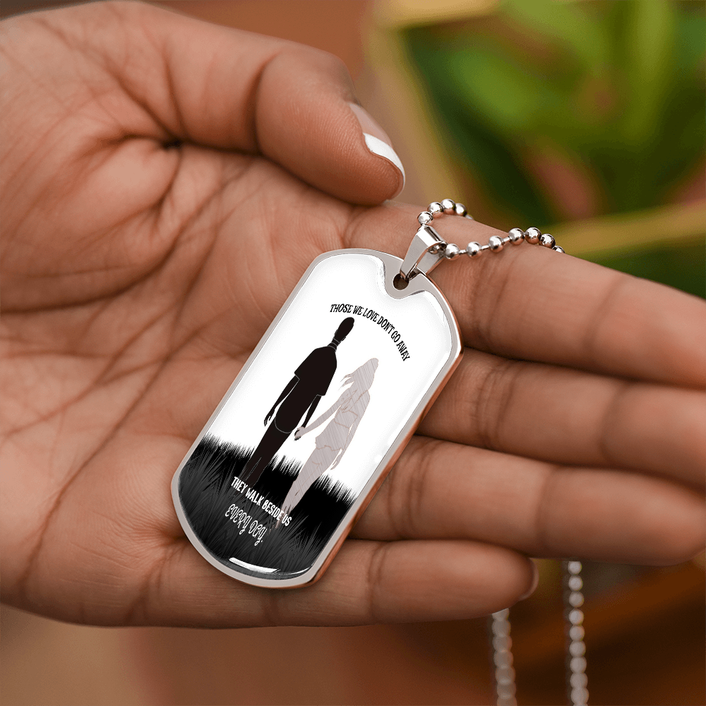 Personalized Military Tag Necklace, Memorial Necklace, Remembrance Jewellery, Loss Gift, Sympathy Jewelry