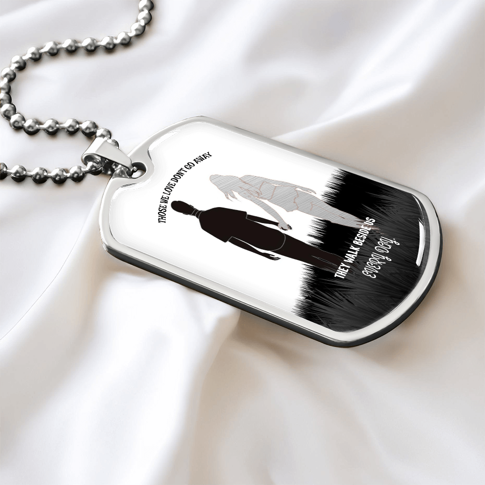 Personalized Military Tag Necklace, Memorial Necklace, Remembrance Jewellery, Loss Gift, Sympathy Jewelry