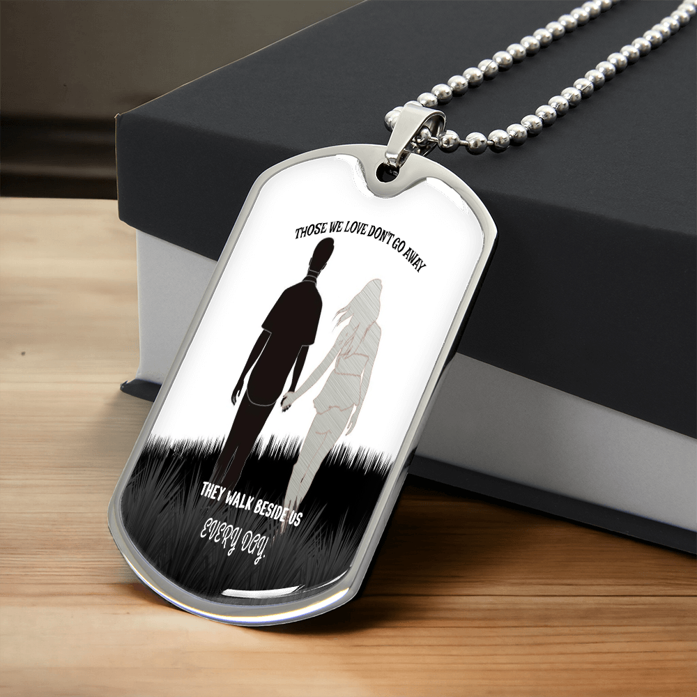Personalized Military Tag Necklace, Memorial Necklace, Remembrance Jewellery, Loss Gift, Sympathy Jewelry