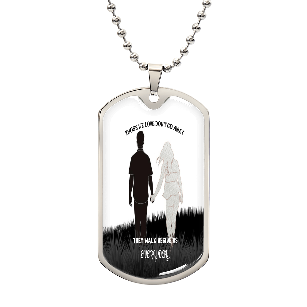 Personalized Military Tag Necklace, Memorial Necklace, Remembrance Jewellery, Loss Gift, Sympathy Jewelry
