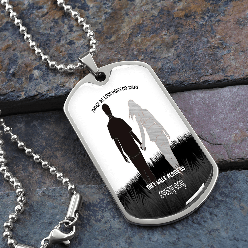 Personalized Military Tag Necklace, Memorial Necklace, Remembrance Jewellery, Loss Gift, Sympathy Jewelry