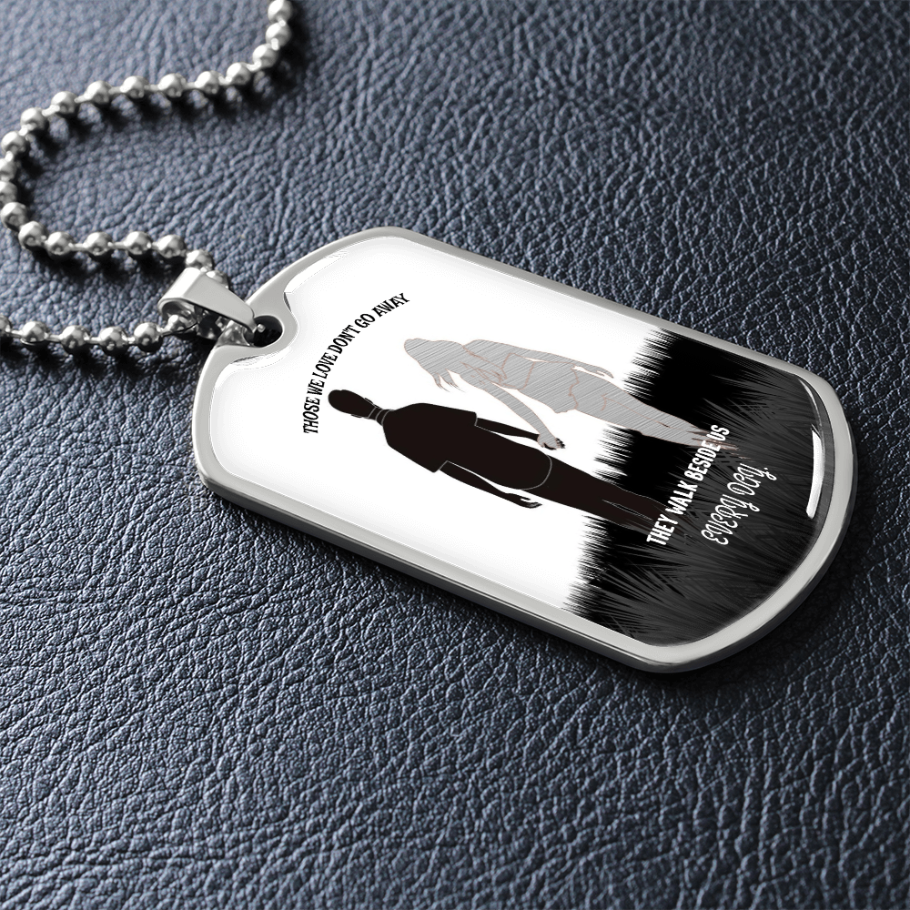Personalized Military Tag Necklace, Memorial Necklace, Remembrance Jewellery, Loss Gift, Sympathy Jewelry