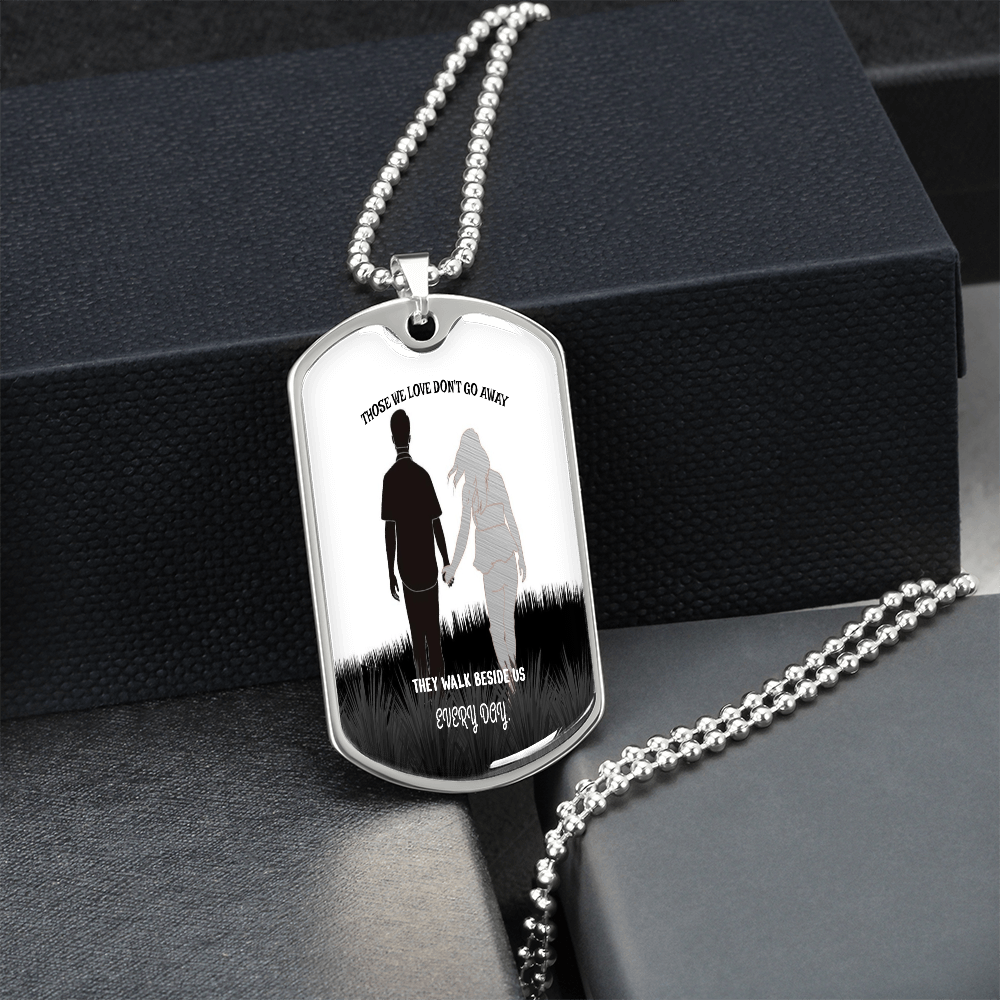 Personalized Military Tag Necklace, Memorial Necklace, Remembrance Jewellery, Loss Gift, Sympathy Jewelry