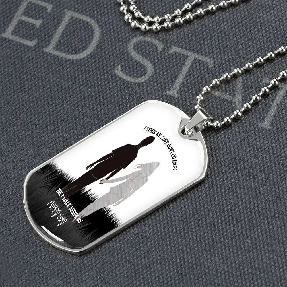 Personalized Military Tag Necklace, Memorial Necklace, Remembrance Jewellery, Loss Gift, Sympathy Jewelry