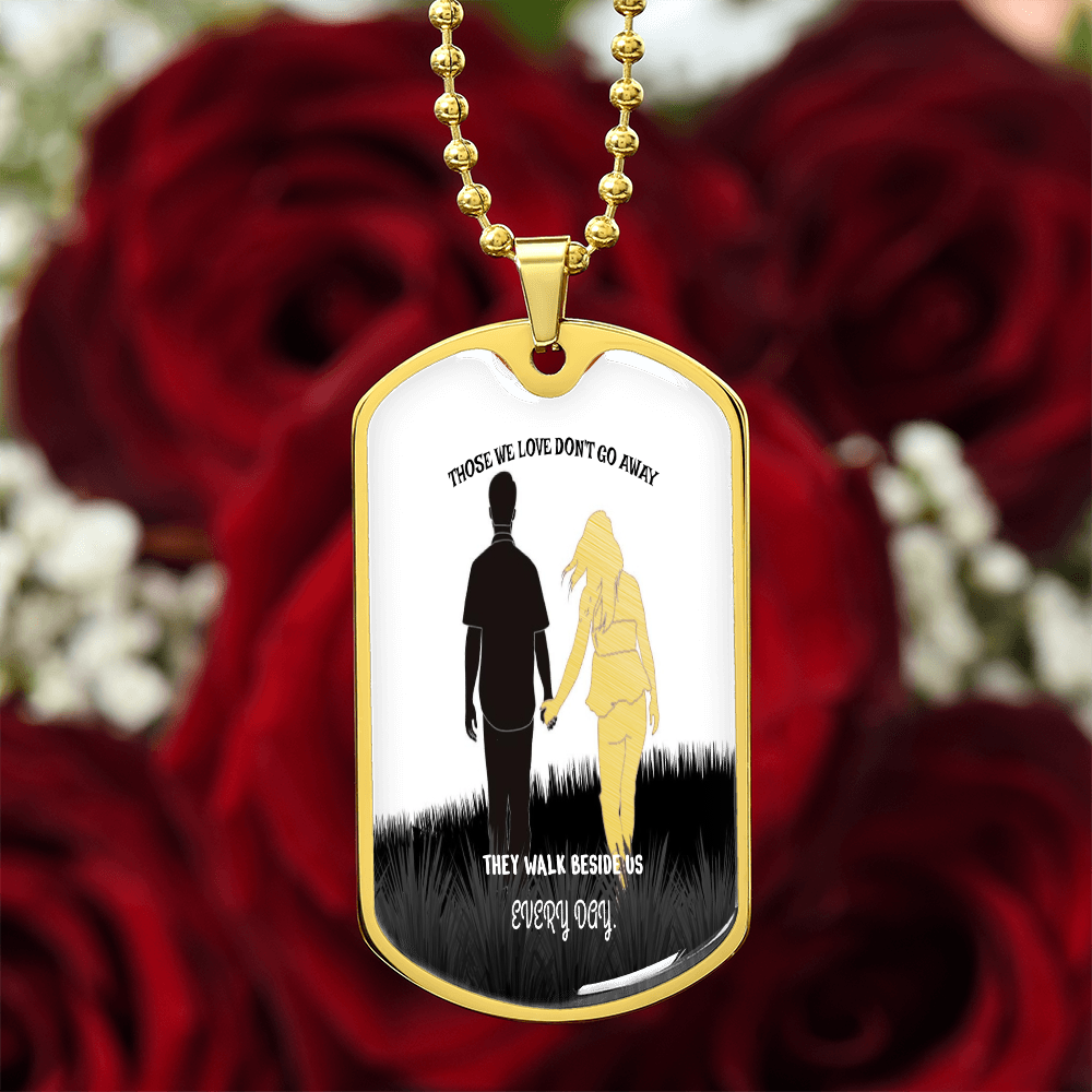 Personalized Military Tag Necklace, Memorial Necklace, Remembrance Jewellery, Loss Gift, Sympathy Jewelry