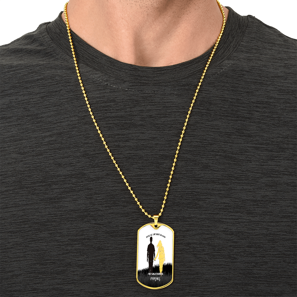 Personalized Military Tag Necklace, Memorial Necklace, Remembrance Jewellery, Loss Gift, Sympathy Jewelry