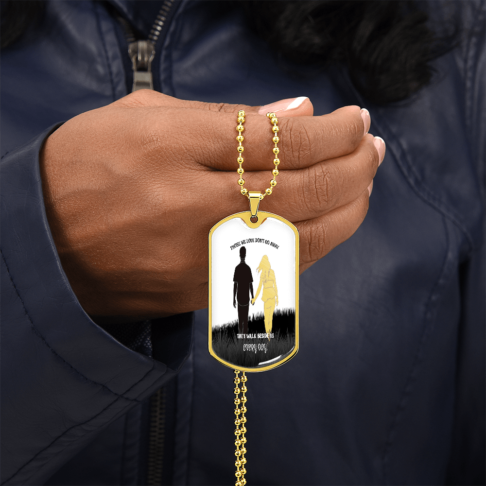 Personalized Military Tag Necklace, Memorial Necklace, Remembrance Jewellery, Loss Gift, Sympathy Jewelry