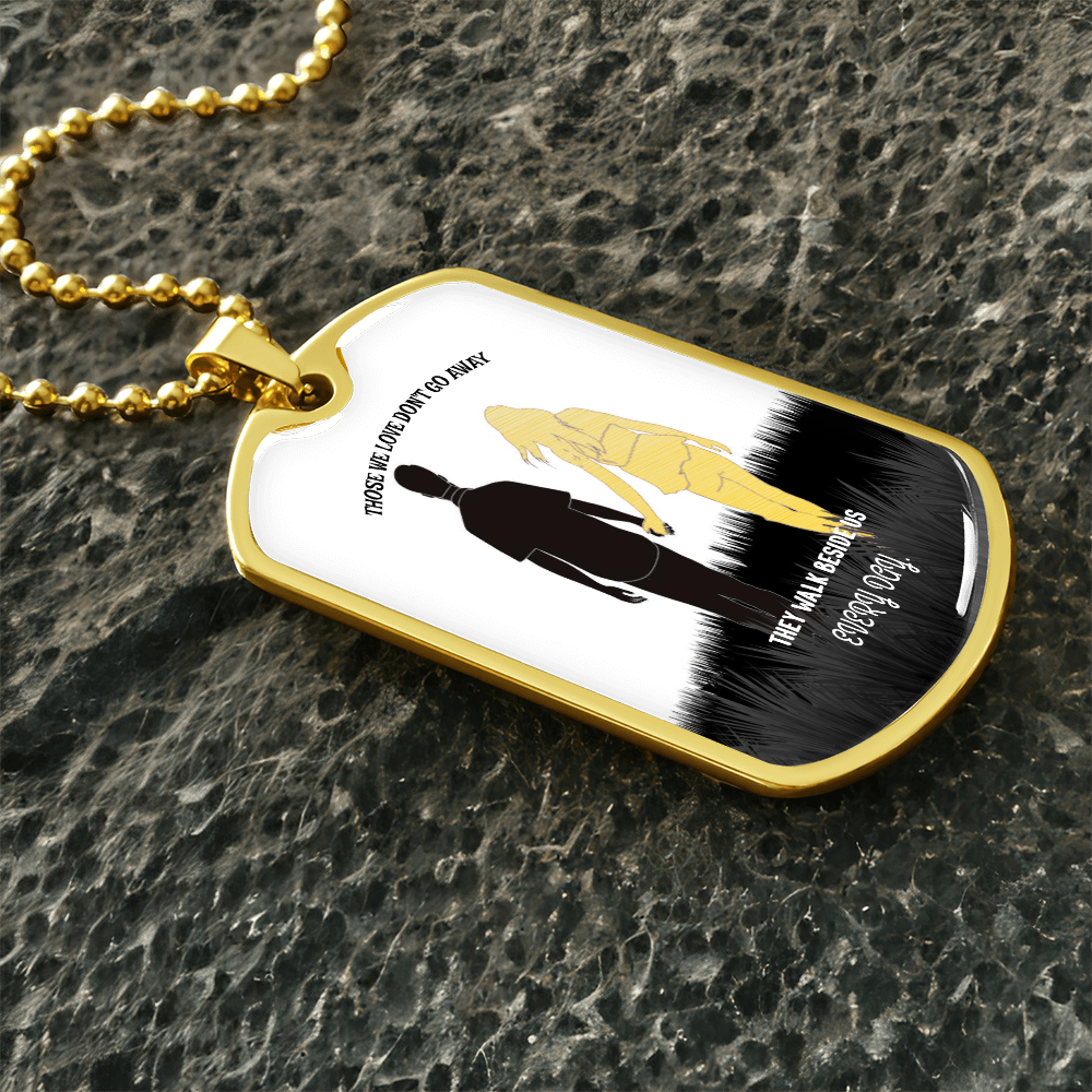 Personalized Military Tag Necklace, Memorial Necklace, Remembrance Jewellery, Loss Gift, Sympathy Jewelry