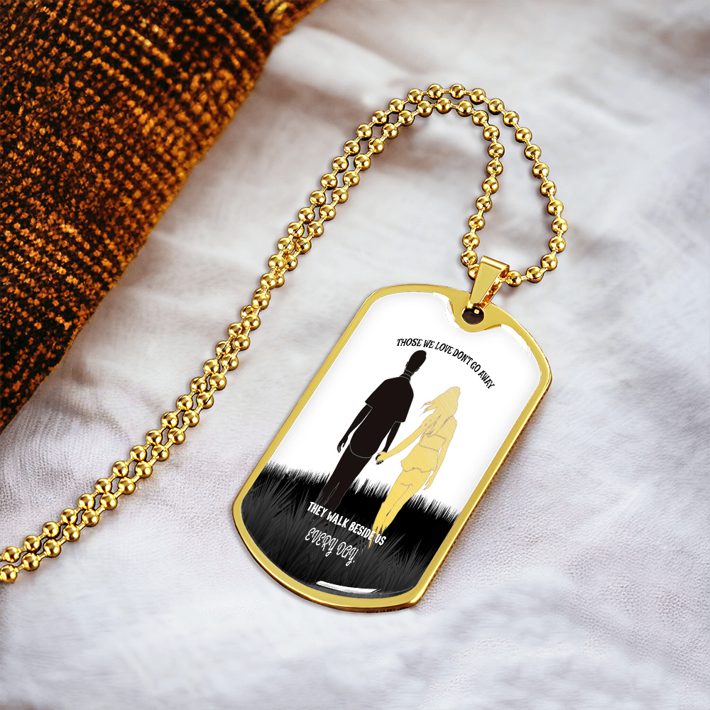 Personalized Military Tag Necklace, Memorial Necklace, Remembrance Jewellery, Loss Gift, Sympathy Jewelry