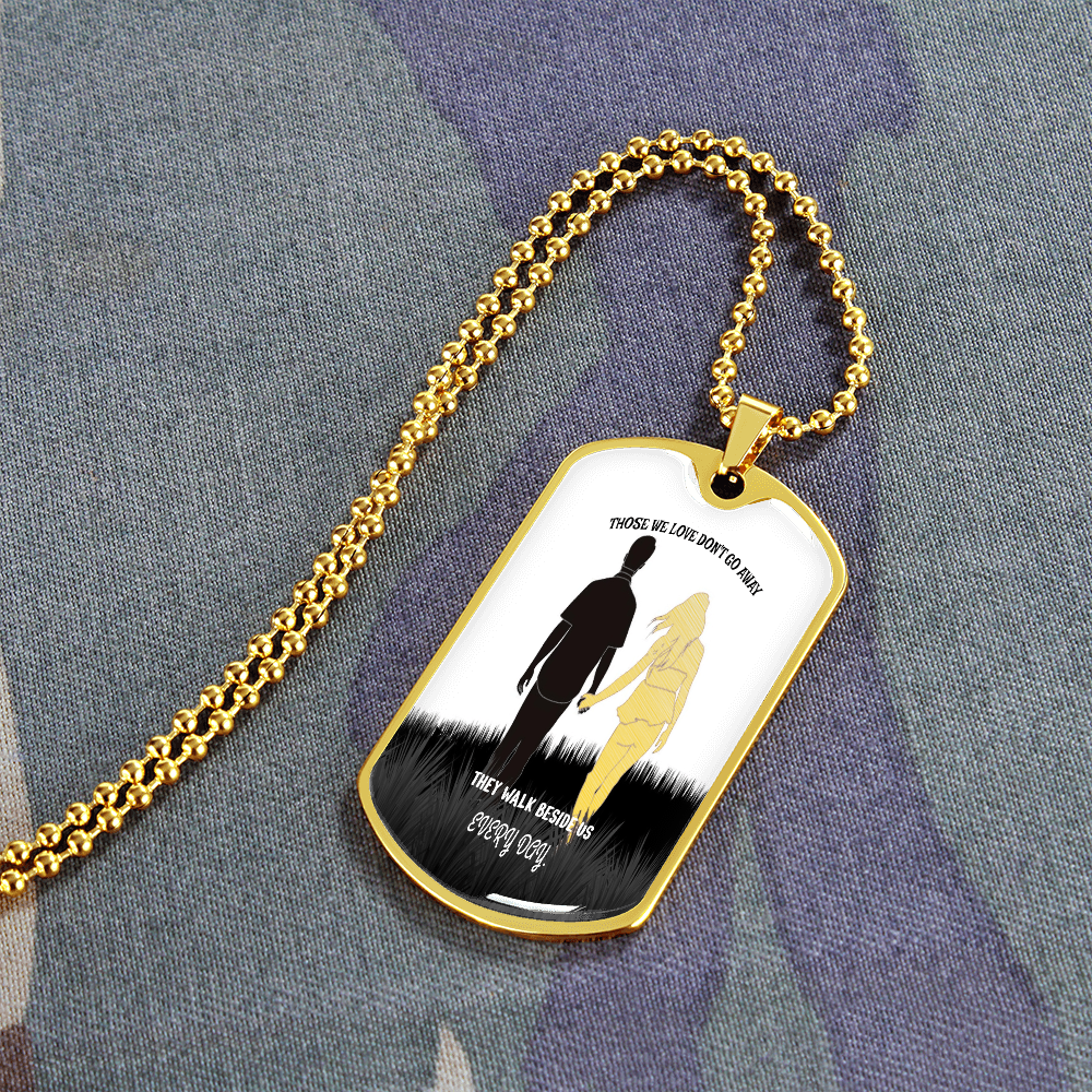 Personalized Military Tag Necklace, Memorial Necklace, Remembrance Jewellery, Loss Gift, Sympathy Jewelry
