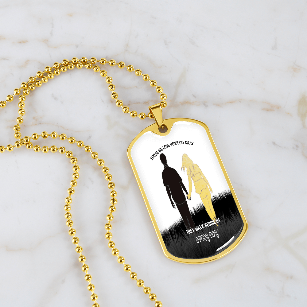 Personalized Military Tag Necklace, Memorial Necklace, Remembrance Jewellery, Loss Gift, Sympathy Jewelry