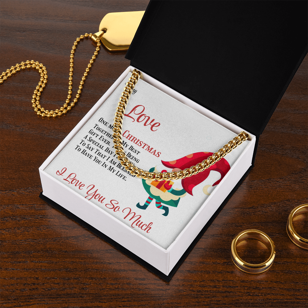 Cuban Link Chain Merry Christmas To Love