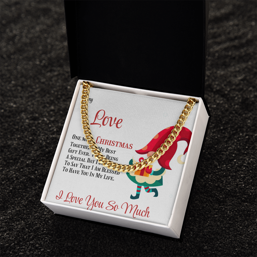 Cuban Link Chain Merry Christmas To Love